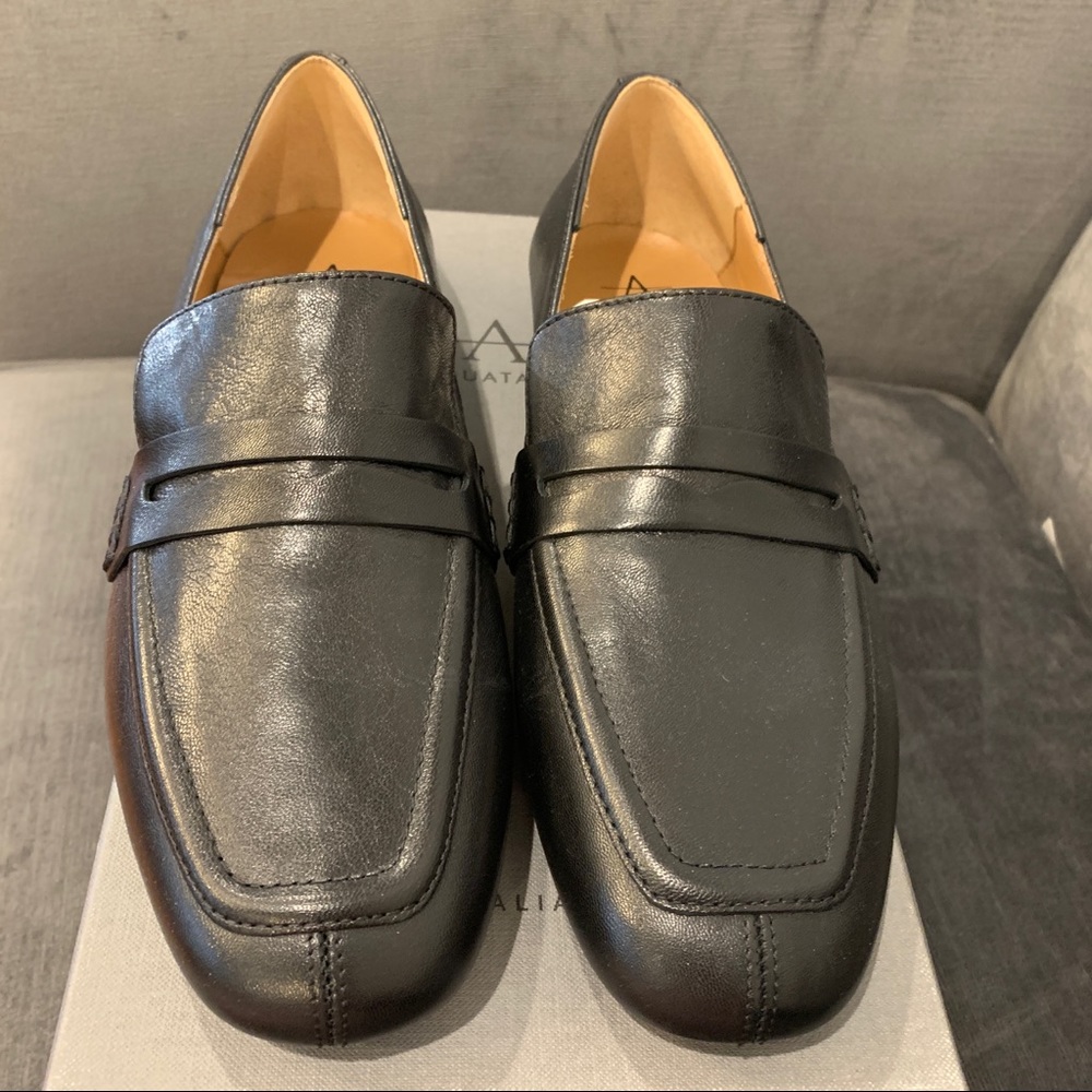 Aquitalia Julia crinkle kidskin flats